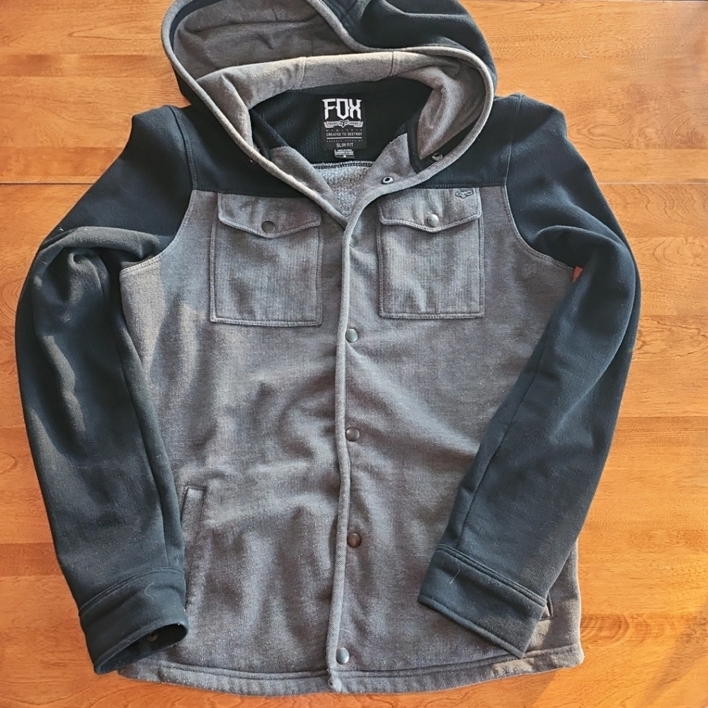 Fox mens Gray and Black Jacket